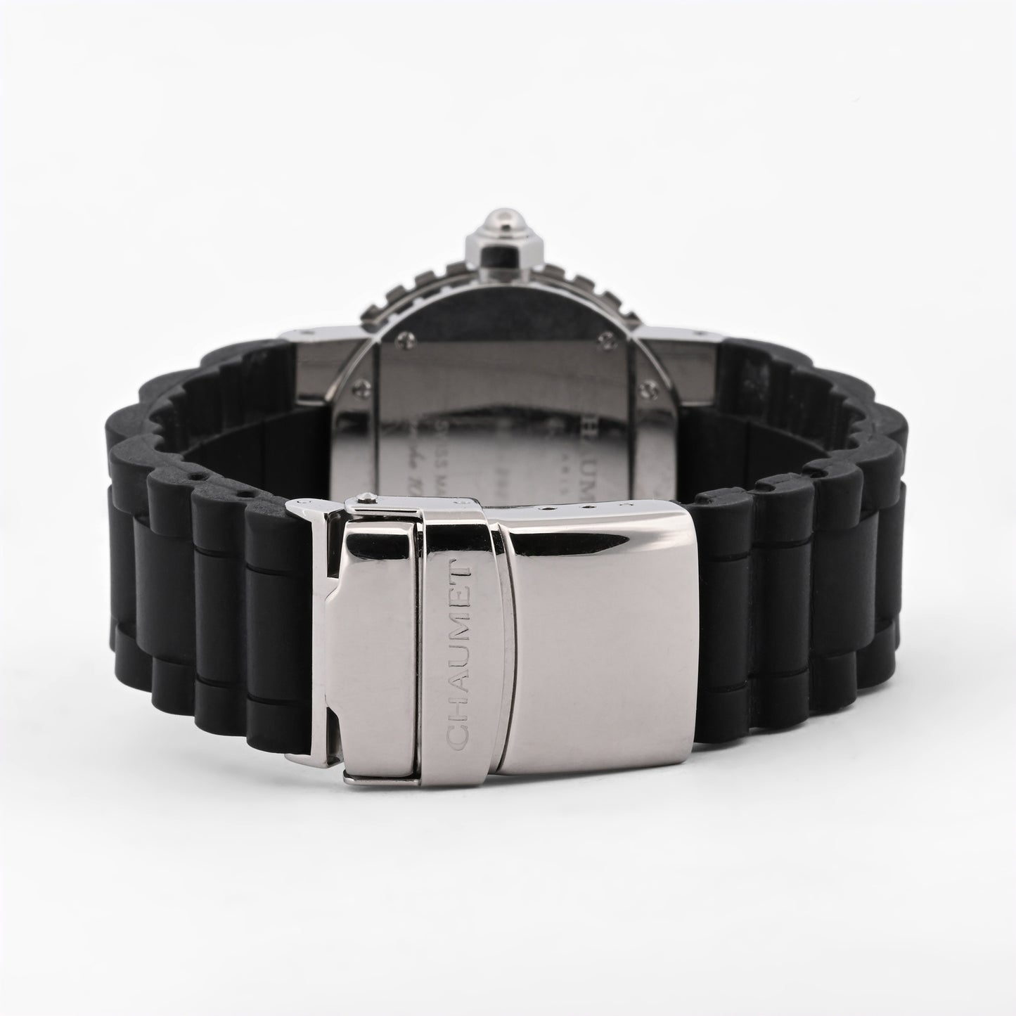 Comprar reloj Chaumet class one lady de Mujer en caucho negro y acero inoxidable relojes y Joyas de segunda mano y restauradas en Barcelona.