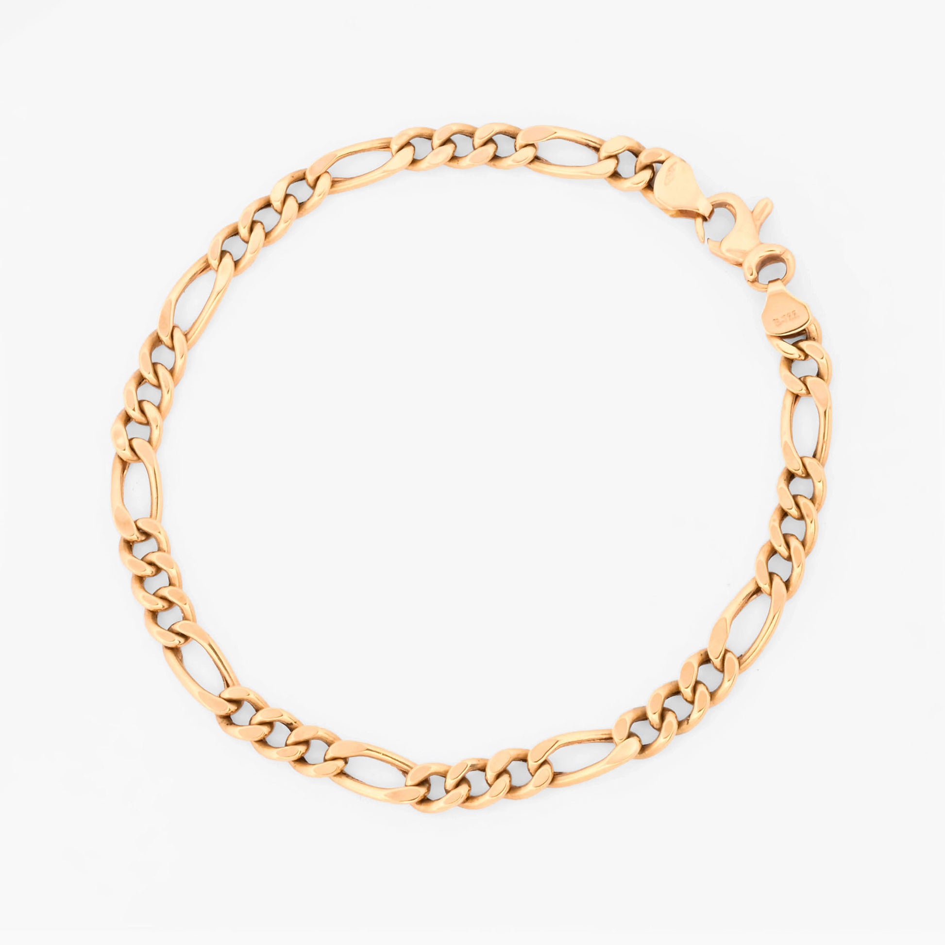 Comprar pulsera oro amarillo de 18kt con cadena alterna barbada. La cadena mide 21cm y dispone de cierre con cadena de seguridad. Envio gratuito
