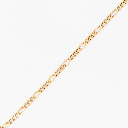 Comprar pulsera oro amarillo de 18kt con cadena alterna barbada. La cadena mide 21cm y dispone de cierre con cadena de seguridad. Envio gratuito