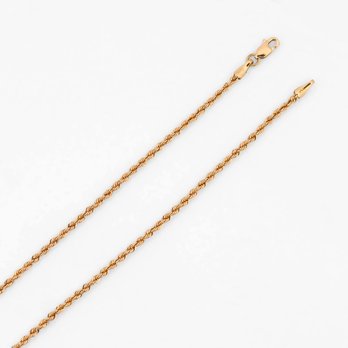 Comprar collar de oro amarillo de 18kt cadena de eslabones tipo cordón salomónico. Con cierre de mosquetón. Joyería Ian'Or. Envío GRATIS y pieza certificada.