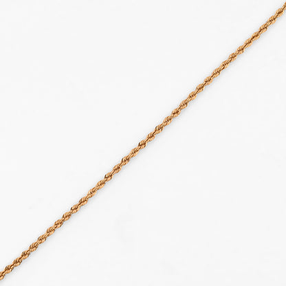 Comprar collar de oro amarillo de 18kt cadena de eslabones tipo cordón salomónico. Con cierre de mosquetón. Joyería Ian'Or. Envío GRATIS y pieza certificada.