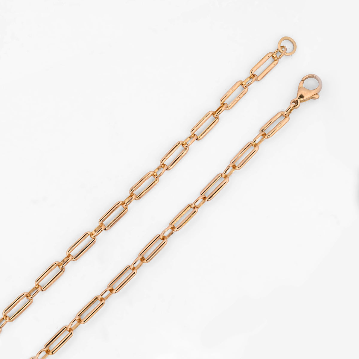 Comprar collar de oro amarillo de 18kt con cadena de eslabones tipo barra. Dispone de un cierre de mosquetón Joyería Ian'Or. Envío GRATIS y pieza certificada.