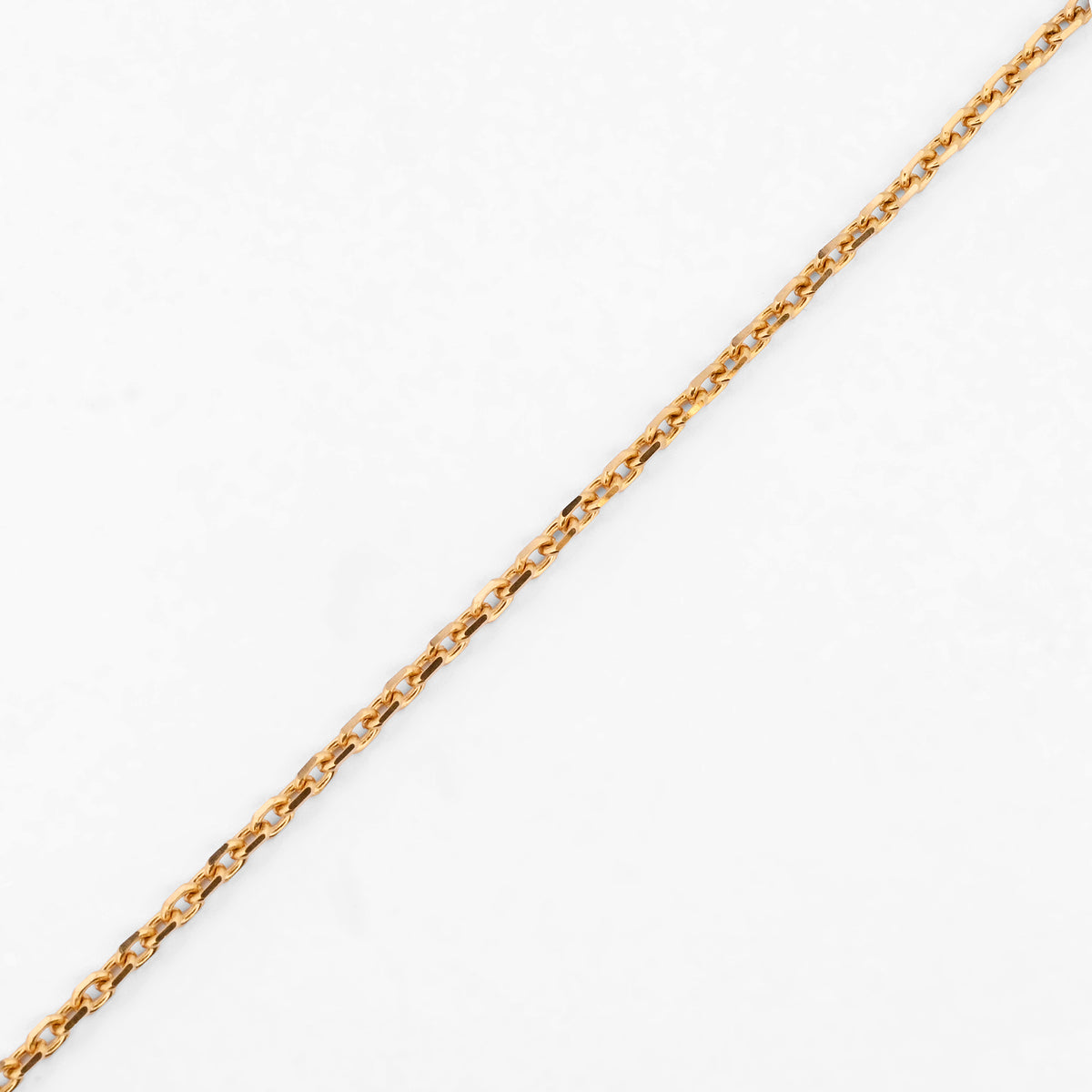 Comprar cadena en oro amarillo de 18kt con eslabones forzados facetados. Joyería Ian'Or. Envío GRATIS. Pieza certificada.