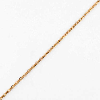 Comprar cadena en oro amarillo de 18kt con eslabones forzados facetados. Joyería Ian'Or. Envío GRATIS. Pieza certificada.