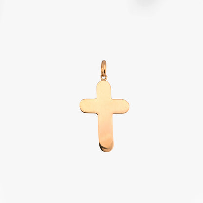Comprar colgante cruz con figura de Jesucristo en oro amarillo de 18kt y acabado detallado. Joya clásica y elegante de Joyería Ian'Or. Envío gratuito y pieza certificada