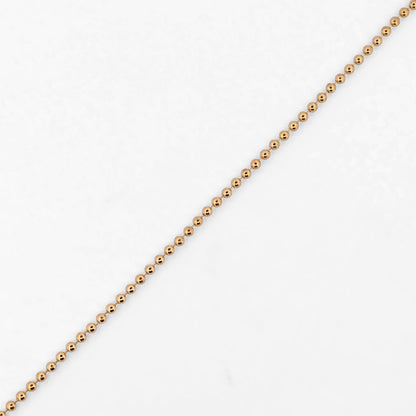 Comprar collar de oro amarillo de 18kt con cadena de eslabones tipo bola. Dispone de un cierre de mosquetón. Joya unisex. Envío GRATIS. Joyería Ian'Or.