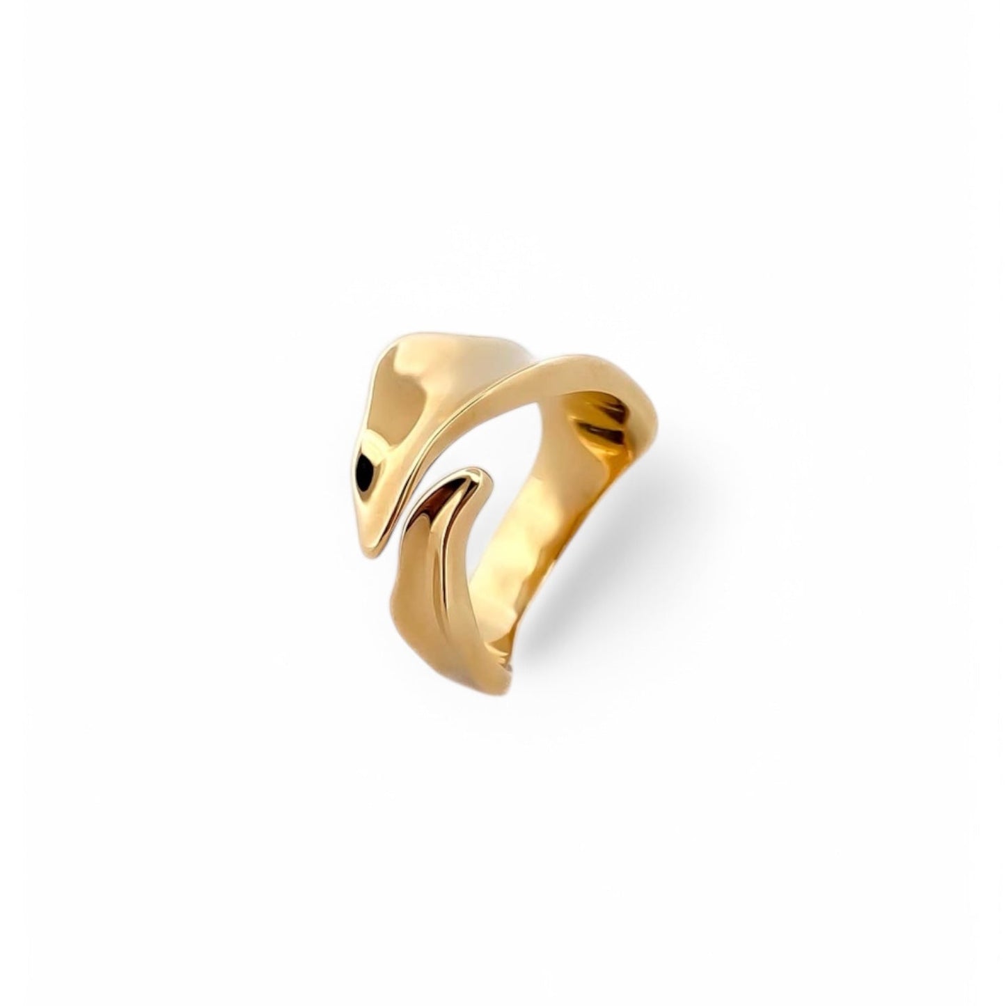 17572P - Sortija oro amarillo 18kt con textura irregular