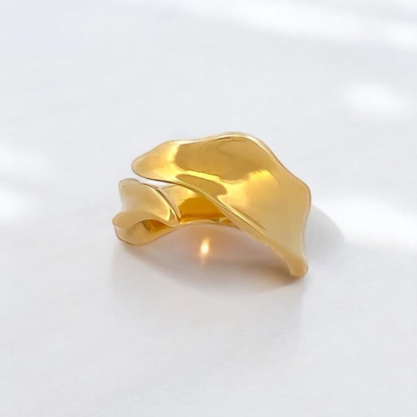 17572P - Sortija oro amarillo 18kt con textura irregular