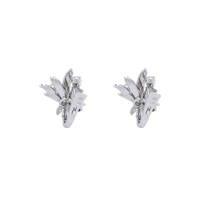 17701GV - Pendientes vintage oro blanco 18kt y diamantes