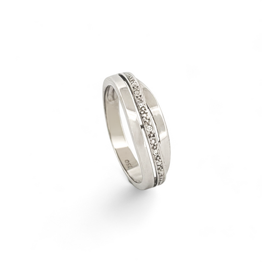 Sortija de oro blanco 18kt y diamante Joyería compro oro, dónde comprar y vender joyas al mejor precio en Barcelona. Joyas al mejor precio, envío gratuito.