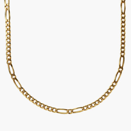 18261P - Collar cadena alterna barbada oro amarillo 18kt - 51cm