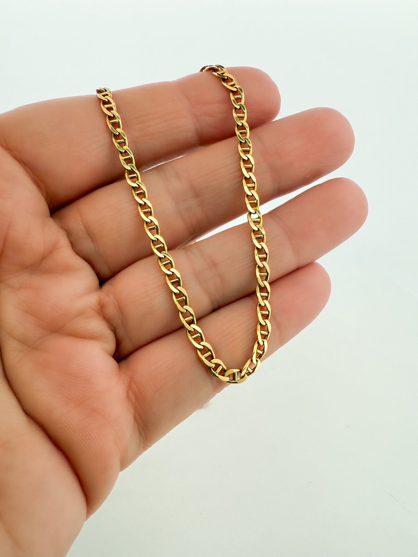 18405P - Collar cadena bilbaina con barras oro 18kt - 60cm