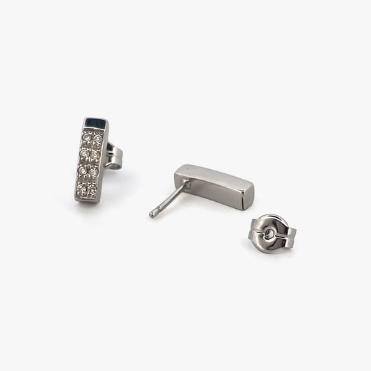 Pendientes oro blanco 18kt y diamantes - 18491GV