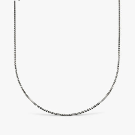 Cadena cola de ratón oro blanco 18kt de 44,5cm - 18753P