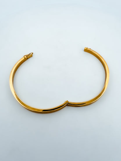 Comprar pulsera esclava de Oro amarillo de 18k con detalles grabados. Esclavas de oro al mejor precio. Joyería Ian'Or.