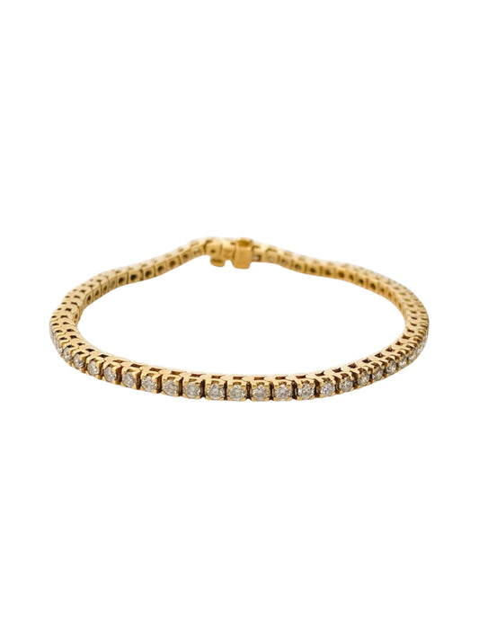 18947C - Pulsera Riviere de oro amarillo de 18kt y diamantes