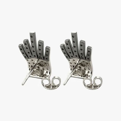 Comprar pendientes de oro blanco de 18kt y 5 tiras de 39 diamantes engastados lo largo de cada pendiente. Joyas para novias. Joyas segunda mano. Envío gratis.