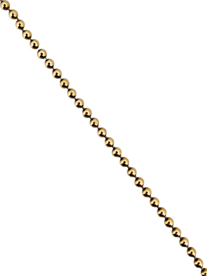 Comprar collar con cadena de bolas en oro amarillo de 18kt y cierre tipo mosquetón. Joya unisex. Envío GRATIS. Joyería Ian'Or.