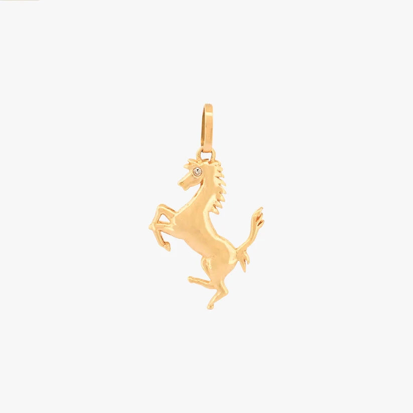 Colgante caballo rampante oro 18kt - 19369P