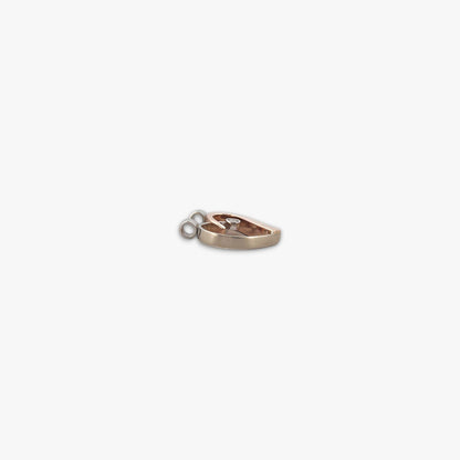 Comprar Colgante corazon con diamante realizado en oro amarillo y oro rosa de 18kt. oro al mejor precio oro barato corazon diamante brillante plateado envio gratis