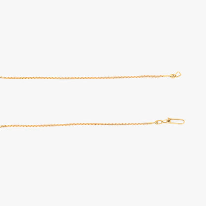Comprar collar de oro amarillo de 18kt, Rubí y Diamante rinde homenaje a la dualidad entre la pasión y la pureza. Joyería Ian'or, dónde comprar y vender oro al mejor precio en Barcelona. Joyas de segunda mano y restauradas en Barcelona.