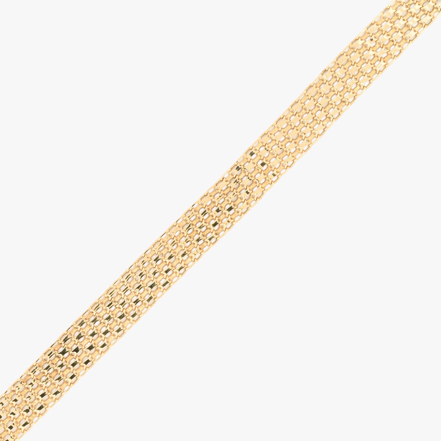 Pulsera de malla ancha de oro 18kt - 18,5cm - 19840P