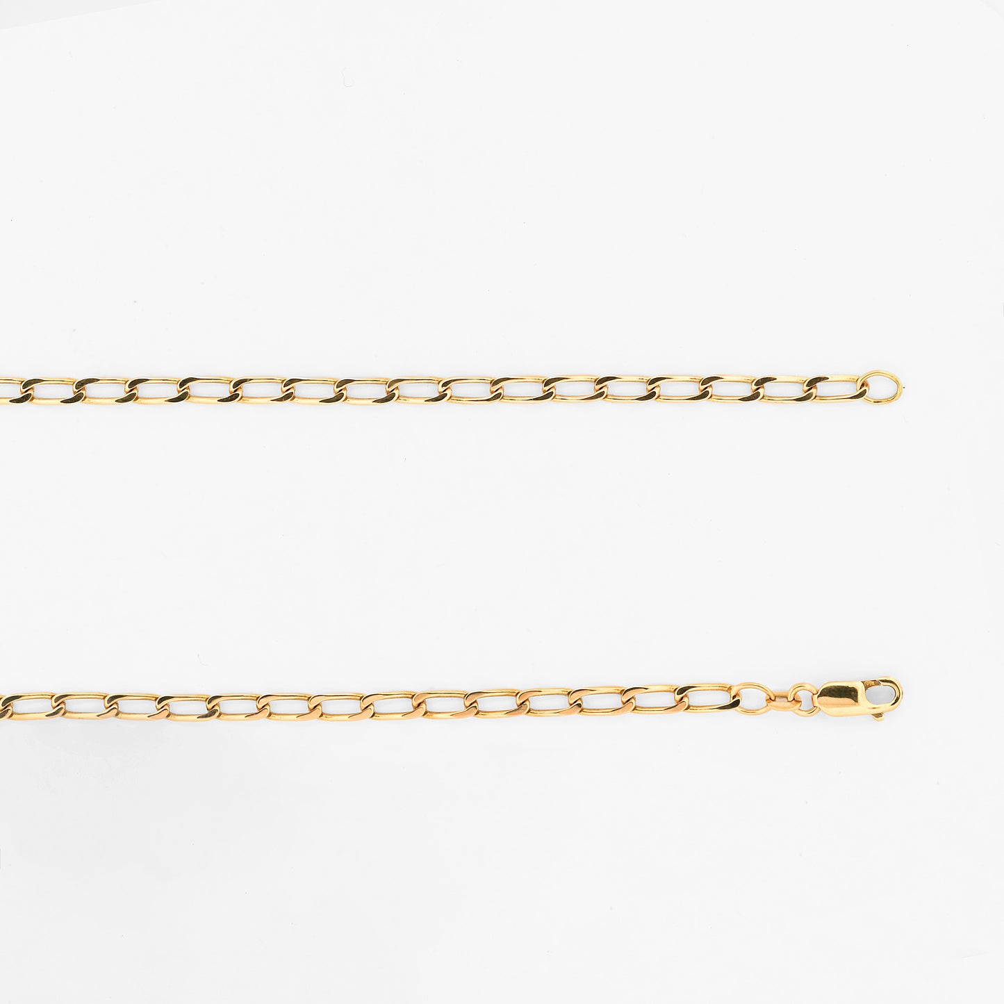 Collar cadena forzada eslabones largos oro amarillo 18kt - 50cm - 19892P