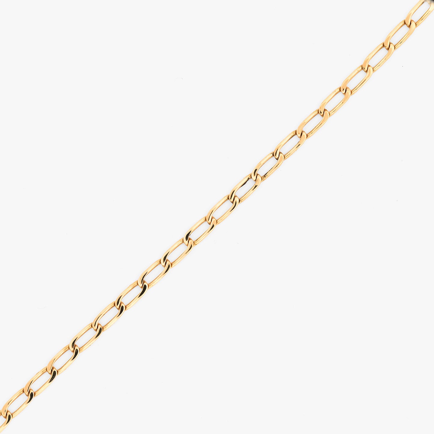 Collar cadena forzada eslabones largos oro amarillo 18kt - 50cm - 19892P