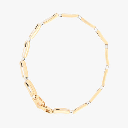 Comprar pulsera de oro Amarillo de 18kt con eslabones. Joyería Compro Oro Barcelona. Joyas de segunda mano. Envío gratis.