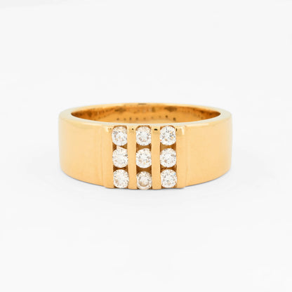 Sello oro amarillo 18kt y diamantes - 19934P