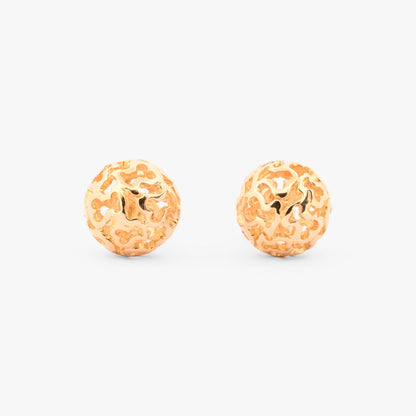 Comprar pendientes tipo lazo de tres realizados en oro amarillo de 18kt. Estos pendientes disponen de cierre tipo omega. Joyeria Barcelona.