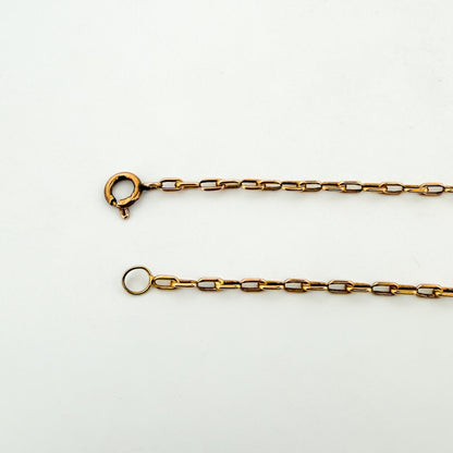 Comprar collar de oro amarillo de 18kt con cadena forzada de eslabones con un cierre tipo reasa. Envío gratis. Joyas restauradas. Joyería Ian'Or. Envío GRATIS.

