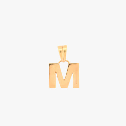 Comprar Colgante letra M realizada en oro amarillo de 18k con un diseño de lineas rectas y modernas oro al mejor precio. Envío gratuito