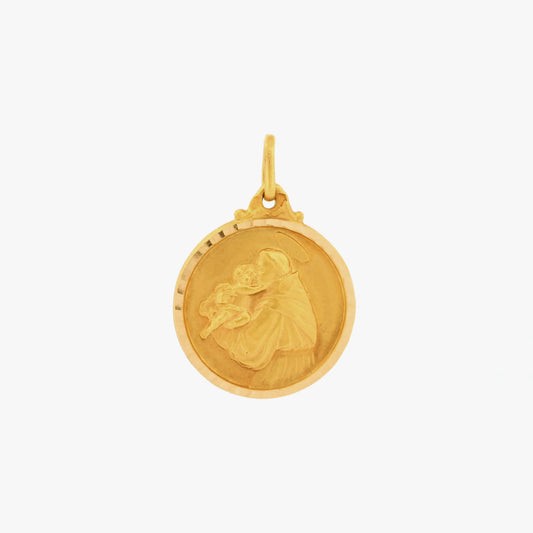 Colgante medalla Sant Antonio de Padua oro 18kt - 22847C