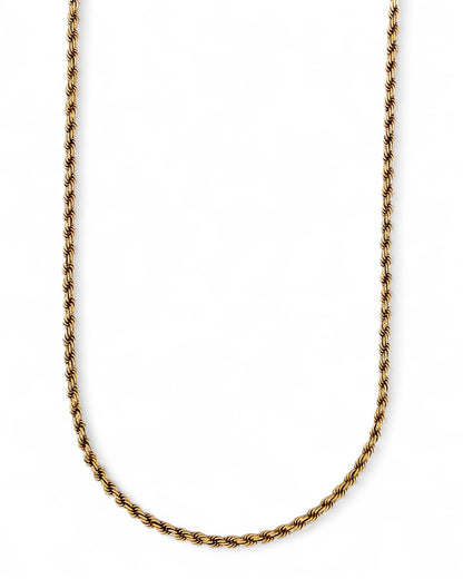 22952GV - Collar cadena cordón salomónico oro amarillo 18kt - 70,5cm