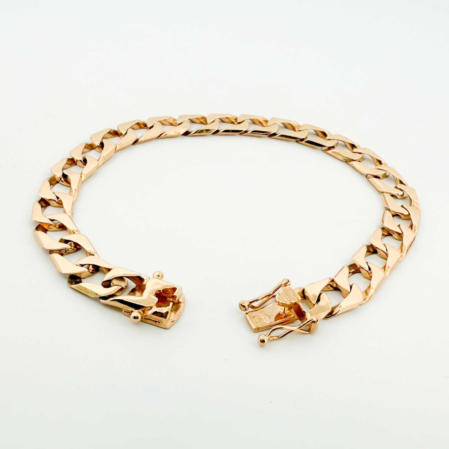 23818GV - Pulsera cadena barbada oro 18kt - 19,5cm