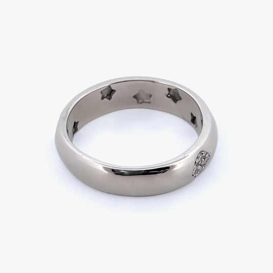 Comprar anillo realizado en oro blanco de 18kt con 20 diamantes talla brillante. Anillos de segunda mano. Joyería Ian'Or. Envío GRATIS. Ian'Or.
