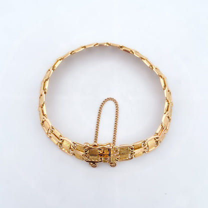 24637GV - Pulsera  semirrígida oro 18kt - 17cm