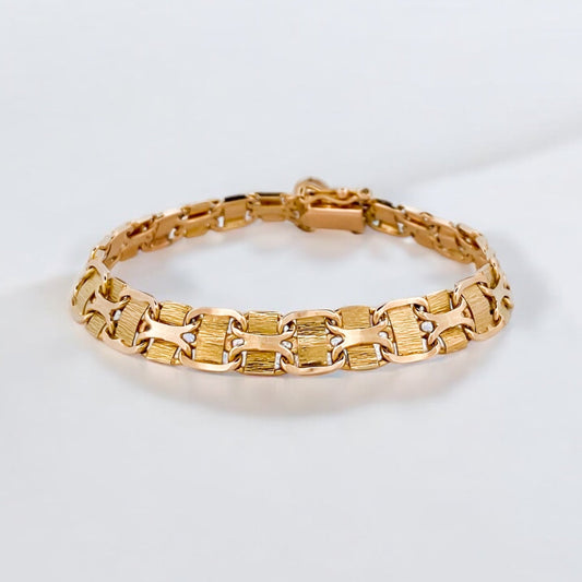 24637GV - Pulsera  semirrígida oro 18kt - 17cm