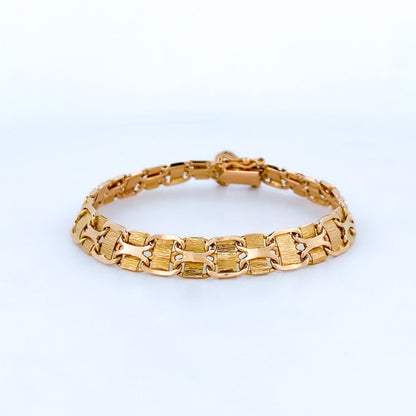 24637GV - Pulsera  semirrígida oro 18kt - 17cm