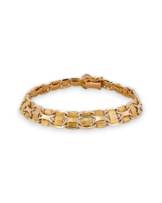 24637GV - Pulsera  semirrígida oro 18kt - 17cm