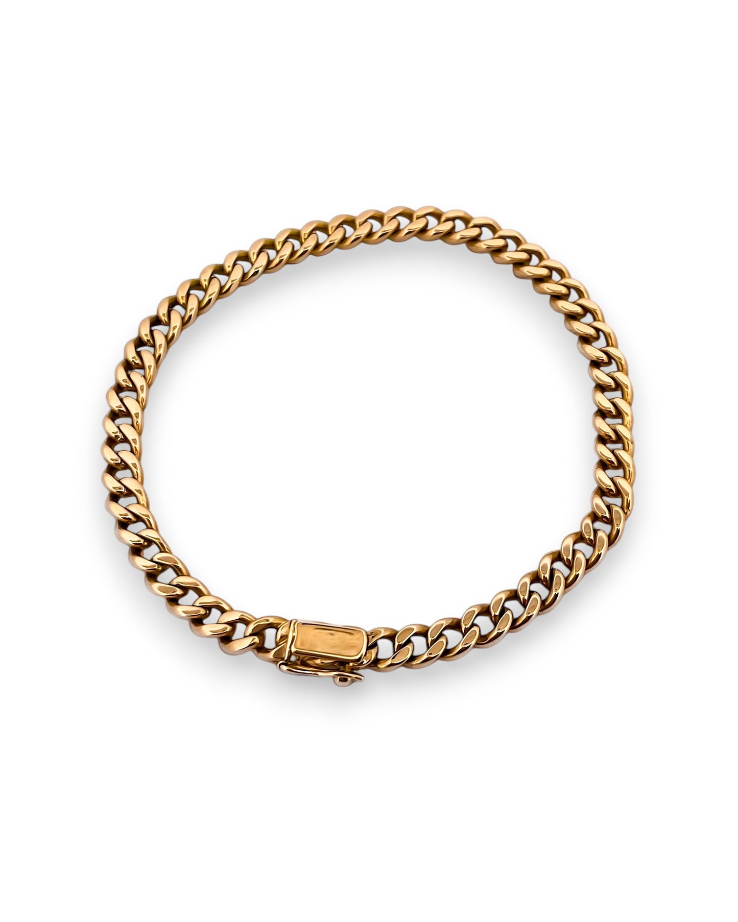 24394GV - Pulsera cadena cubana oro amarillo 18kt - 21cm