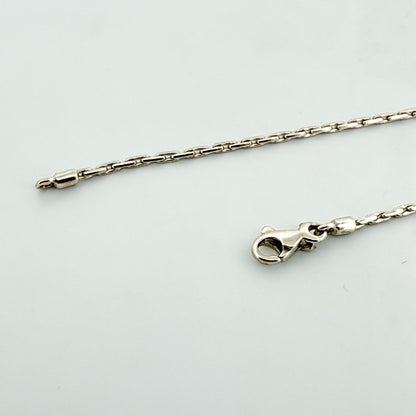 24589GV - Cadena semirrígida oro blanco 18kt - 60cm