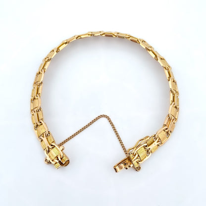24637GV - Pulsera  semirrígida oro 18kt - 17cm