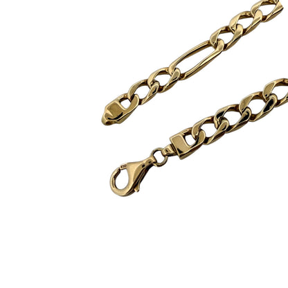 Pulsera no me olvides realizada oro amarillo de 18kt con cadena tipo cubana alterna 3x1 y una placa central. Pulseras de oro 18kt para hombre baratas