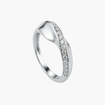 Comprar sortija  realizada en oro blanco de 18kt con carrril de diamantes  Anillos de diamantes al mejor precio en Barcelona