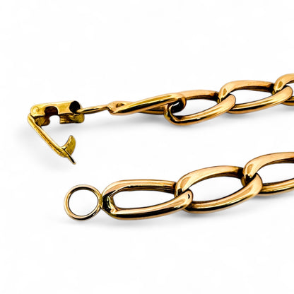 25125GV - Pulsera cadena bilbaína oro amarillo 18kt -21m