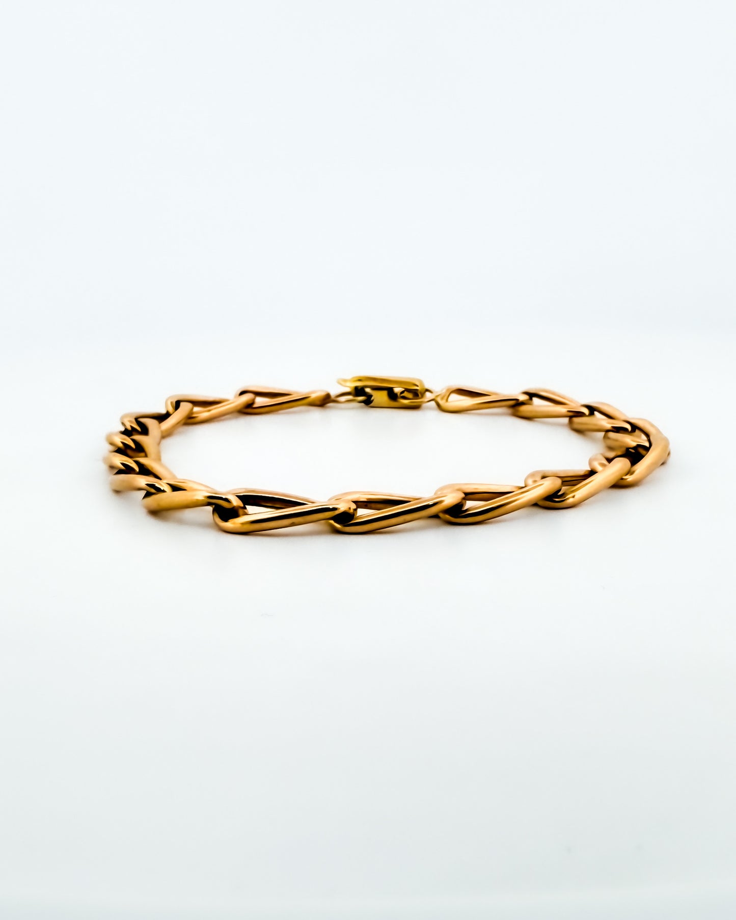 25125GV - Pulsera cadena bilbaína oro amarillo 18kt -21m