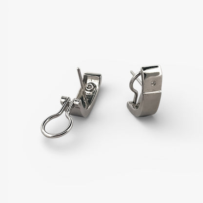 Pendientes oro blanco 18kt con diamantes - 25132GV