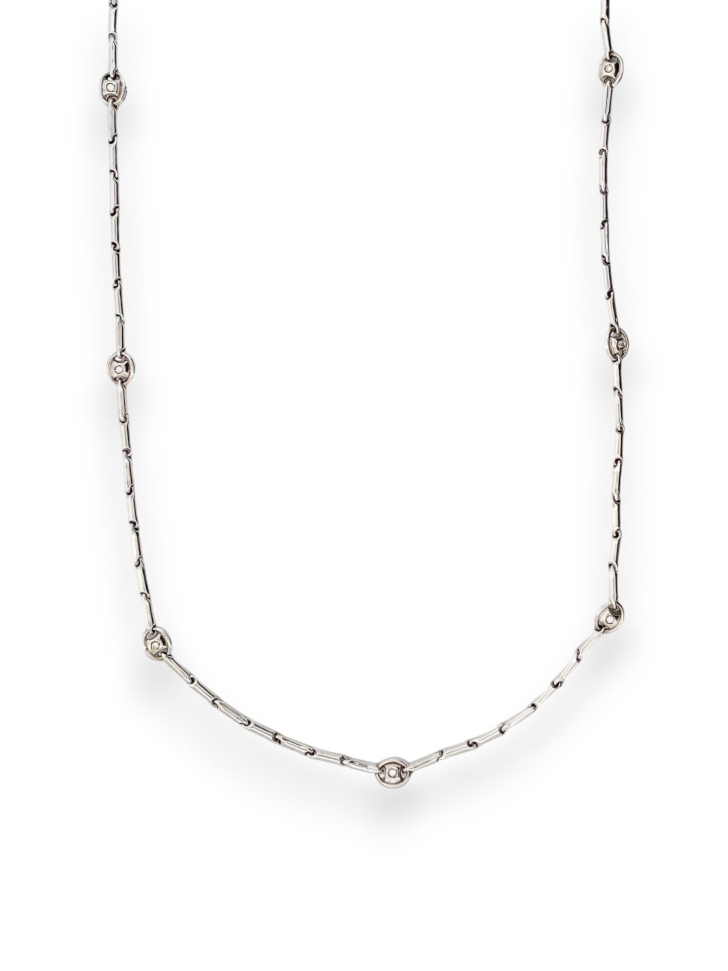 25595C - Gargantilla Chimento Oro blanco 18kt y diamantes